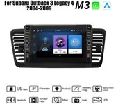Android de 8 pulgadas para Subaru Outback 3 Legacy 4 2004-2009 con botón perilla coche CarPlay Radio Video reproductor Multimedia GPS 2 + 32GB 1+32GB