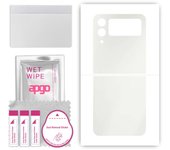 apgo MATTE Protective Skin Sticker for the back compatible with Samsung Galaxy Z Flip4, Wrap Film, Hydrogel Film, Flexible, Soft TPU with positioning