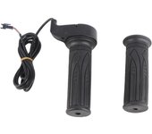1 par de empuñaduras de acelerador para bicicleta eléctrica, 20 unidades, con giro completo y resistencia al deslizamiento.