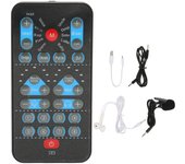Mini cambiador de voz compatible con varios idiomas, tarjeta de sonido y 8 efectos de sonido para dispositivos móviles.
