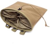 Bolsa grande de reciclaje para deportes al aire libre, bolsa de almacenamiento plegable táctica, riñonera pequeña, bolsa de almacenamiento miscelánea, bolsa de fijación Molle black