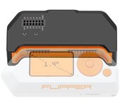 Funda protectora antideslizante de silicona suave para consola de videojuegos Flipper Zero naranja