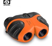 APEXEL-telescopio binoculares para niños, Mini telescopio portátil compacto con Zoom para niños, para caza al aire libre, senderismo, juguetes de regalo de cumpleaños, 8X21 verde