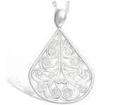Les Trésors De Lily [L1292] - Pendentif Argent 'Carmen' argenté (rhodié) - 26x22 mm plata