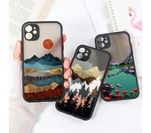 Funda para teléfono para iPhone 13 Pro Max Funda para iPhone 14 12 11 Pro 13 Mini X Xs Xr 7 8 Plus Se 2022 Funda con paisajes dura a prueba de golpes For iPhone 13 Mini
