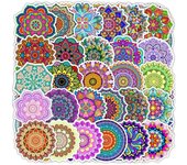 10/50pcs pegatinas de mandala Mandala flores para bricolaje equipaje portátil monopatín motocicleta bicicleta pegatinas 10pcs