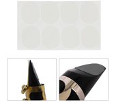 8 piezas de almohadillas para boquillas de saxofón tenor alto y clarinete black-0.8mm
