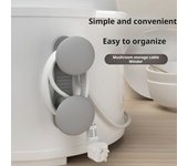 Organizador de cables para electrodomésticos de cocina, enrollador de cables para cables eléctricos, abrazadera de cables para el hogar, retractor de cables para batidoras de pie y ollas a presión blanco
