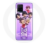 Funda para Vivo Y21s 2021 / Y21 2021 BTS TinyTAN Animation Poster RM Jin Suga J-Hope Jimin Jungkook y V