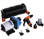 Kit de bomba de agua 20L caudal 24V 5.5GPM Kit de refuerzo de bomba de diafragma portátil 6m/20ft 24V 20L
