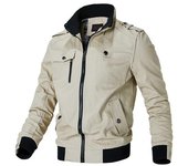 Chaqueta informal para hombre, chaqueta exterior a la moda, chaqueta para hombre, primavera y otoño 2022, nueva chaqueta Bomber militar ajustada con soporte para hombre 4XL claret