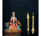 1 pieza de espada de llama de aleación de zinc, suministros para templo budista, sacrificio en el templo, adoración de Buda, accesorios de Feng Shui, decoración de escritorio para el hogar L 8CM