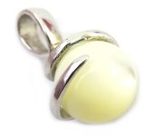 Les Trésors De Lily [F6293] - Pendentif Argent 'Ruth' Nacre argenté - 11x10 mm blanco