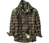 Camisa a cuadros de otoño e invierno para hombre, camisa informal de pana de estilo coreano de manga larga, chaqueta de lana de cordero de terciopelo grueso M