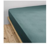 Drap housse  Gaïa  toutes dimensions  Gaze de Coton  - Gaïa Canard - 180 x 200 cm bonnet de 30 cm