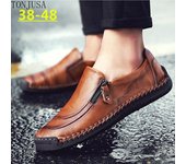 Zapatos casuales de primavera y verano para hombres Zapatos de cuero para hombres Zapatos casuales Nuevos productos 38