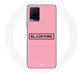 Coque pour Vivo Y21s 2021 / Y21 2021 Blackpink Groupe de K-pop Logo Fond Rose