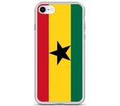 Funda iPhone - Ghana - SE 2020 - Souple - Multicolor - Design Drapeau