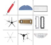 Paño de mopa lavable reutilizable, cepillo con filtro HEPA para Xiaomi Roborock T7S T7plus S7 S7MAX S70, almohadillas para aspiradora, pieza de Robot aspirador verde del ejército