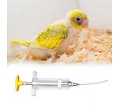 Comedero para pájaros de 10/20/30/50 ml con escala, manguera redonda, tubo de sonda ajustable, alimentador de leche portátil C