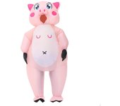 Disfraz inflable de cerdo, lindo animal de granja para cosplay, accesorios para fiestas navideñas.