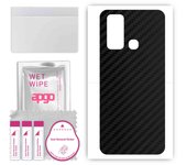 apgo Protective Skin Sticker for the back compatible with vivo Y50, Wrap Film, Foil, Vinyl - Pattern Carbon Black