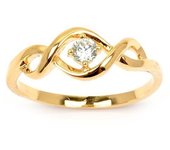 Anillo Chapado en Oro 'Câlin' oro blanco - 7 mm 52 oro