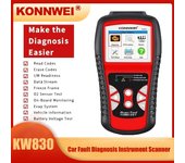 KONNWEI KW830 OBD 2 EOBD herramienta de escáner lector de códigos para automóvil Odb2 herramienta de diagnóstico herramientas de escáner de coche escáner de diagnóstico herramientas de coche negro