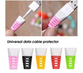 2 uds Protector de Cable Universal Anti-rotura PVC cargador de teléfono Cable de carga accesorios de teléfono azul claro
