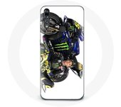 Coque pour Huawei p30 lite Valentino Rossi Pilote de vitesse fond blanc