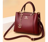 Bolso de mano informal de 3 capas, bolso de mano vintage para mujer, bolso de mano de cuero de lujo, bolsos de diseñador para mujer, bolso de mano para mujer