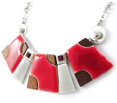 Les Trésors De Lily [H9875] - Collier Créateur 'Tijuana' rouge rojo
