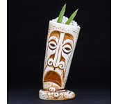 Vaso de cerveza con calavera oblicua de 530ml, vaso de vino mezclado, Bar Tropical, vasos de cóctel Retro, taza Tiki de cerámica, tarro de batido Oblique Skull  Mug 530ml