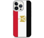 Coque iPhone - iPhone 13 Pro - Drapeau de l'Egypte - Sopa de silicona - Protección completa - Légère