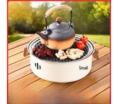 Parrilla de carbón sin humo para exteriores: Estufa multiusos para barbacoa, té y más individual baking trays