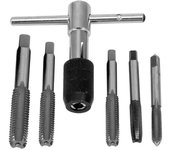 6 unids/set llave de taladro herramienta de roscado M3-M8 destornillador soporte de grifo herramienta de mano rosca conector métrico machos de roscar