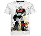 Camisetas gráficas de Mazinger Z, ropa de verano para hombre, camiseta de gran tamaño con cuello redondo, camisetas de moda de manga corta Harajuku, ropa de calle XXXL