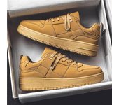 Zapatillas de deporte informales para Hombre, zapatos deportivos ligeros de cuero PU, zapatos transpirables, Tenis blancos planos, Zapatillas para Hombre 39
