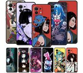 Funda de teléfono de estilo japonés con diseño de chica anime para Xiaomi 13, 12, 11 Lite, 12T, 11T, 10T, 9T, Mi Poco X5, M4, M3, X4, X3 Pro, F5, F4, F3, GT 5G Poco X5 Pro