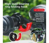 Gancho universal para bicicletas y vehículos eléctricos: fijación frontal sin perforaciones
