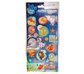 Disney Pegatinas con brillantina de amigos animales One Size negro