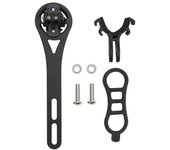 Soporte de extensión para asiento de bicicleta con GPS y tabla de códigos de metal para WAHOO negro