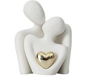 Easy to Use Couple Statue Multipurpose Love Decor Sculpture  Home Wedding Anniversary Gifts blanco