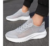 Zapatos de verano para hombre, mocasines ligeros para caminar, transpirables, zapatos casuales cómodos de verano, zapatillas de deporte para hombre de talla grande 39 negro