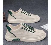 Zapatos casuales para hombre, mocasines de cuero PU a la moda, cómodos, planos, zapatillas de plataforma ligeras, zapatos para caminar al aire libre, zapatos de ocio para hombre 39 verde claro