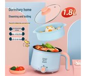 Cocina eléctrica multifuncional: Cocina al vapor y fríe: perfecto para dormitorios y hogares pequeños Stainless steel single pot
