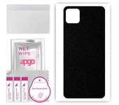 apgo Protective Skin Sticker for the back compatible with Wiko T3, Wrap Film, Foil, Vinyl - Pattern Matte Black