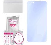apgo Ultra-Clear 9H Hybrid protective glass compatible with LG K8, flexible nano glass, great replacement for tempered glass, scratch-resistant, full