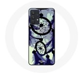 Coque pour Samsung Galaxy A32 5G Attrape Rêve violet gris et Noir
