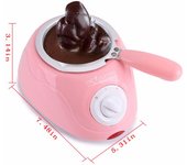 Olla eléctrica para derretir Chocolate de 220V, fuente de Chocolate, herramienta de cocina DIY (Especificación de la UE) amarillo